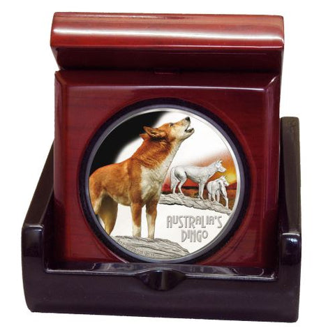 2018 $1 Tuvalu Deadly and Dangerous Australian Dingo 1oz 999 Silver Proof Coin Box Cert