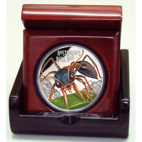 Tuvalu 2015 $1 Deadly and Dangerous Australian Bull Ant 1oz 999 Silver Proof Coin Box Cert