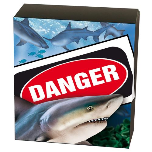 Tuvalu 2017 $1 Deadly and Dangerous Australian Bull Shark 1oz 999 Silver Proof Coin Box Cert