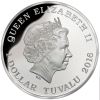 Tuvalu 2016 $1 Deadly and Dangerous Australian Death Adder 1oz 999 Silver Proof Coin