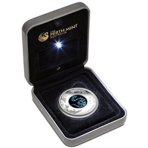 2015 Opal Series The Rough Scaled Python 1oz 999 Silver Proof Coin Box Cert