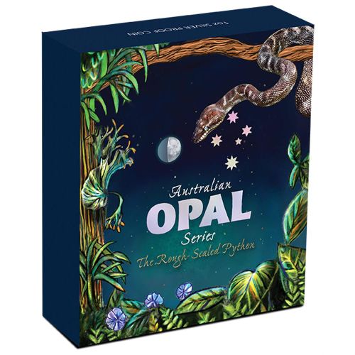 2015 Opal Series The Rough Scaled Python 1oz 999 Silver Proof Coin Box Cert