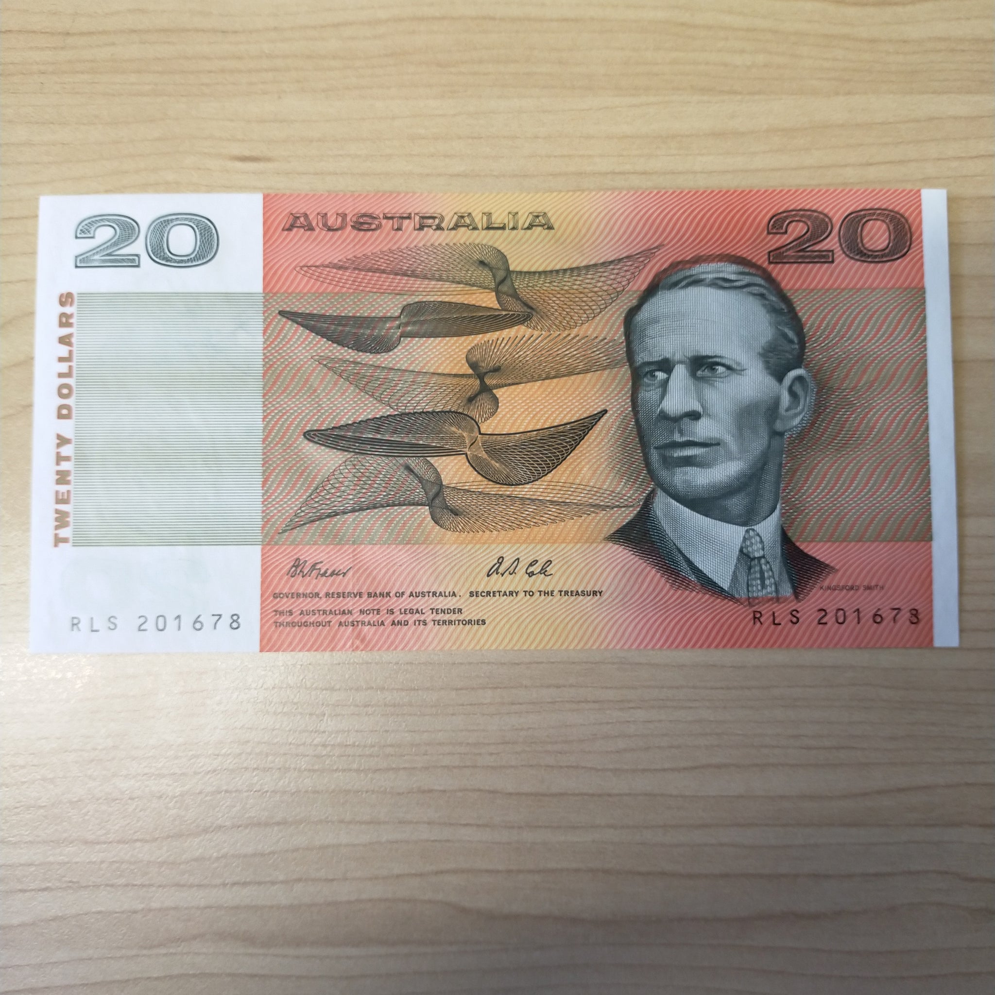 R413 Australian $20 Fraser Cole Uncirculated Banknote