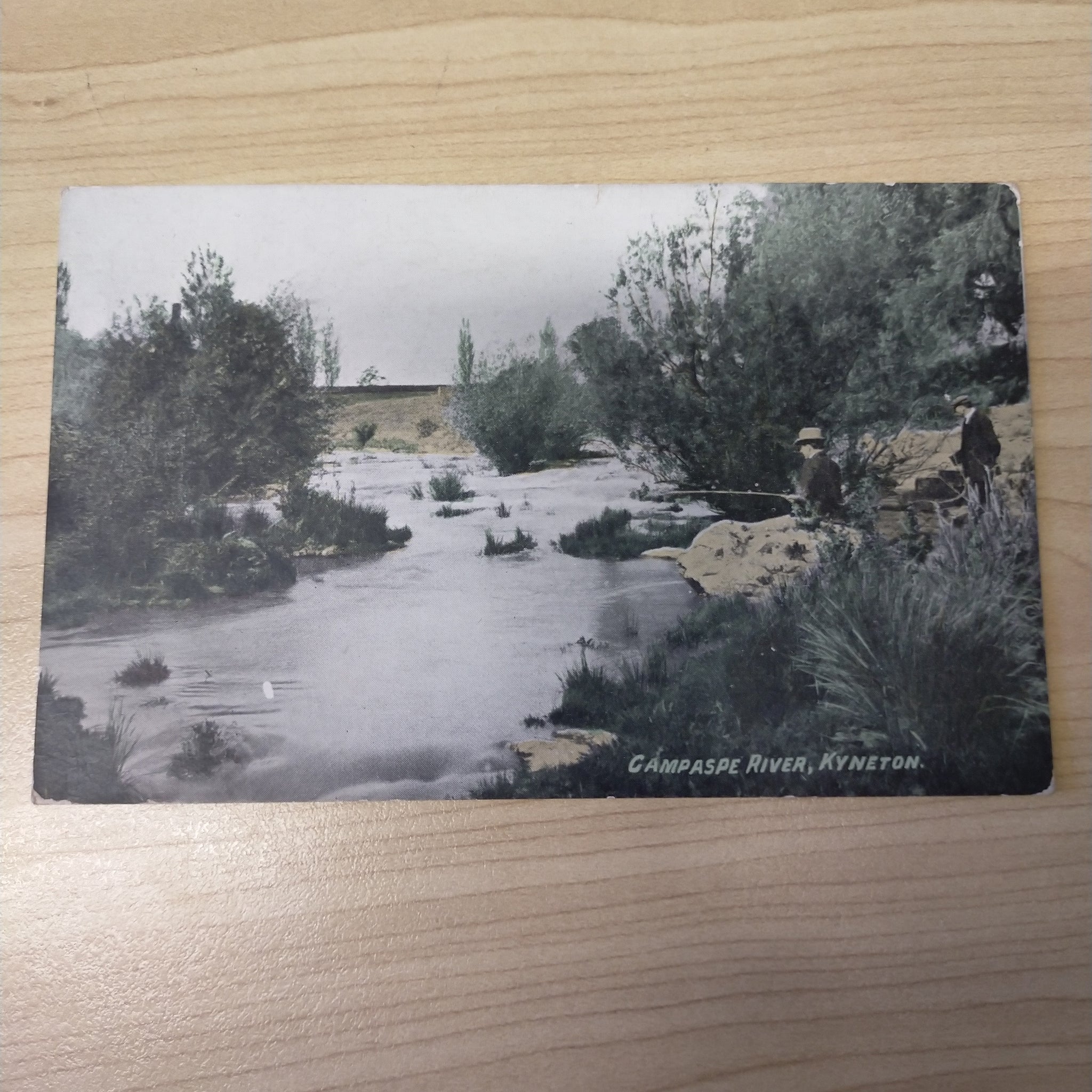 Australian Victorian Railways Tourist Series Campaspe River Kyneton Postcard