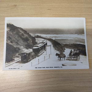 Australian Victorian Rose Series Steam Tram Back Beach Sorrento Photograph Postcard