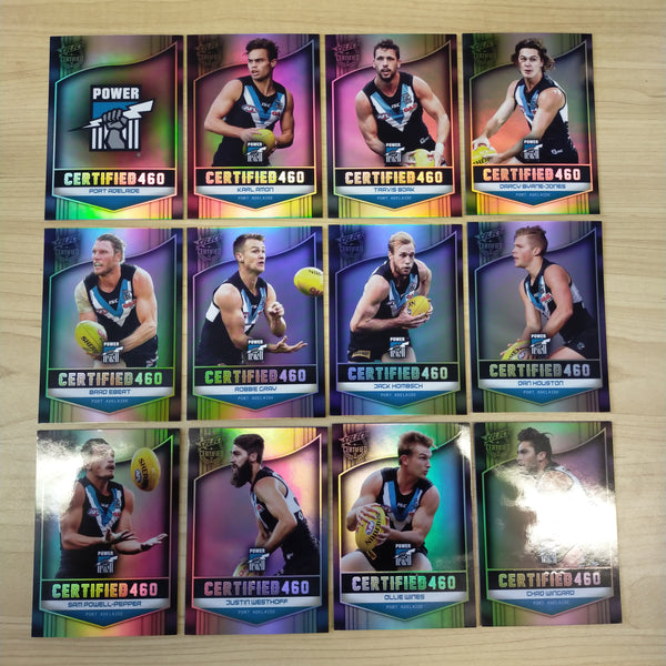 2017 Select Certified 460 Port Adelaide Team Set of 12 Football Cards