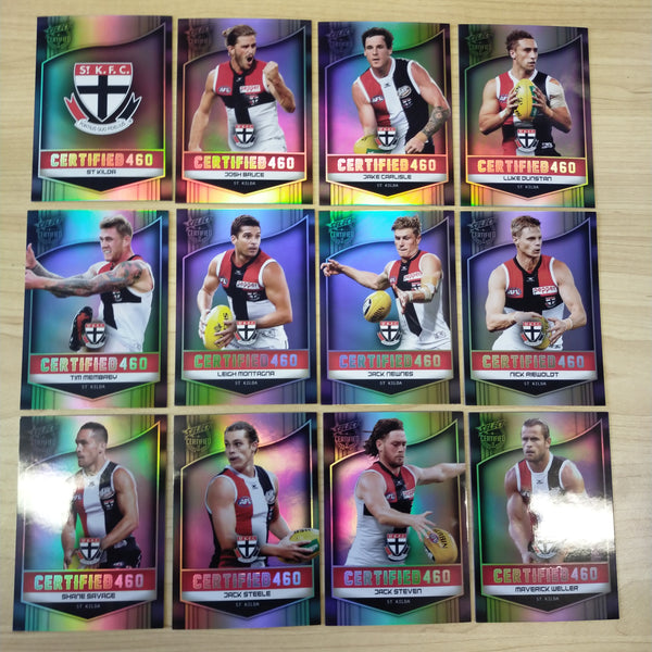 2017 Select Certified 460 St Kilda Team Set of 12 Football Cards