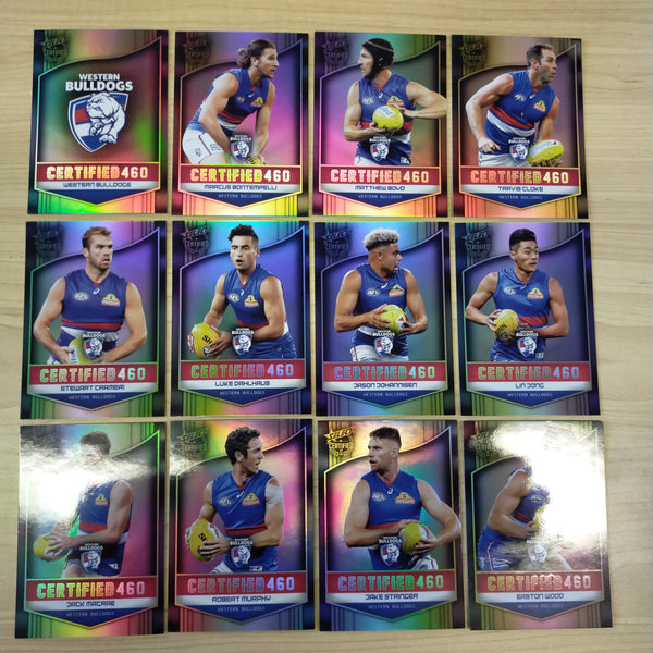 2017 Select Certified 460 Western Bulldogs Team Set of 12 Football Cards