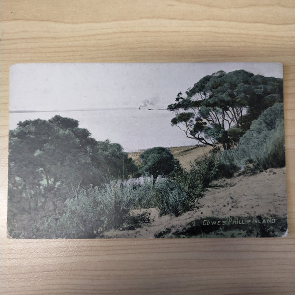 Australian Victorian Railways Tourist Series Cowes Phillip Island Postcard