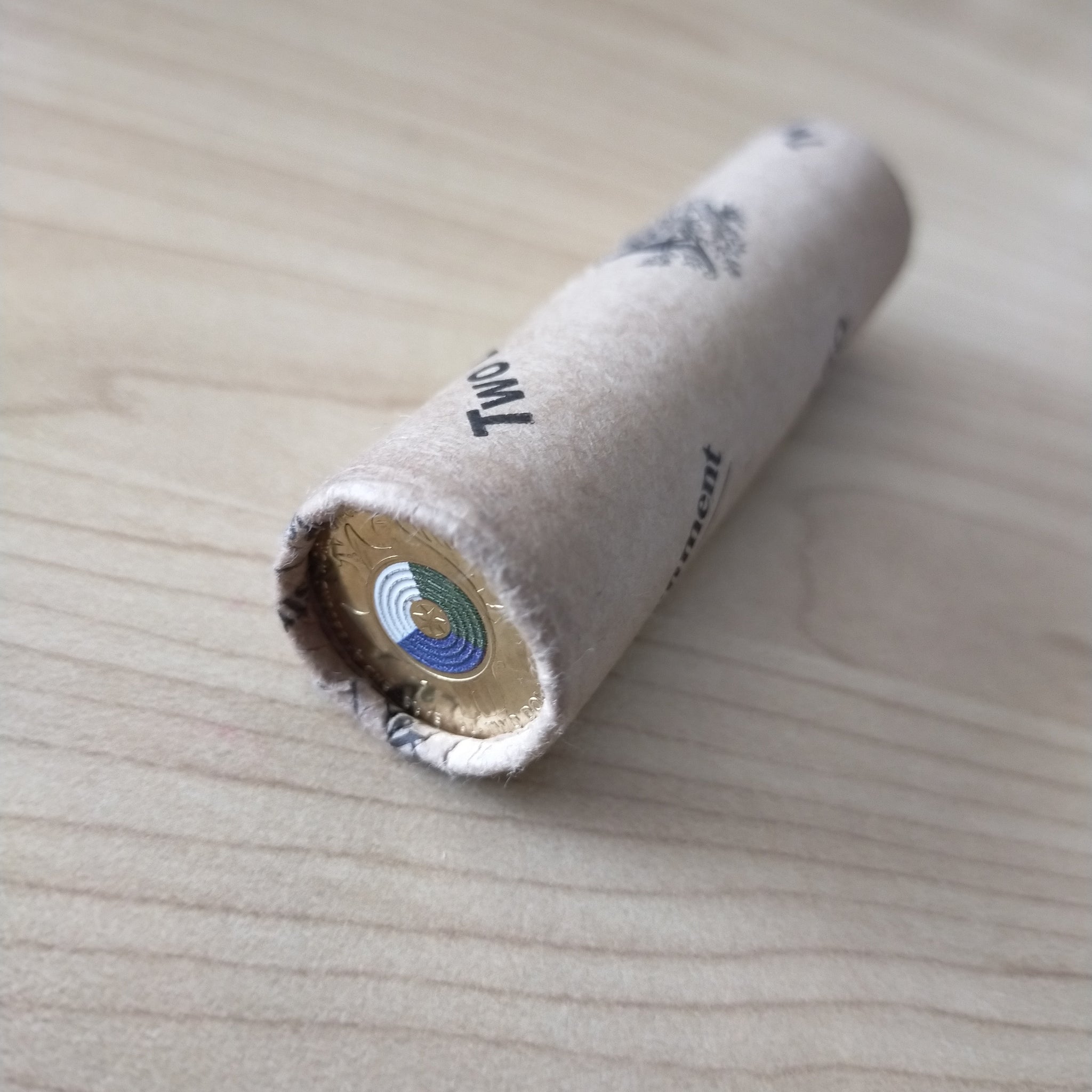 Australia 2020 $2 Coloured 75th Anniversary of the End of WWII coin in RAM Mint Roll