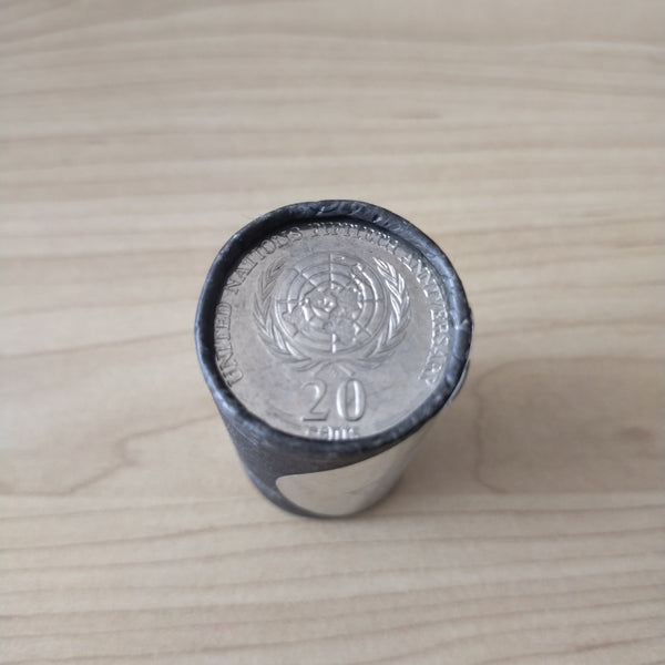 Australian 1995 20c 50th Anniversary of the United Nations Coin Cotton & Co Roll