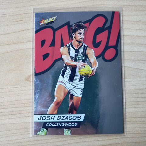 2021 AFL Select Footy Stars Bang Card Josh Diacos Collingwood No.085/210