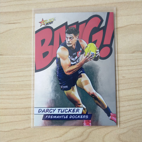 2021 AFL Select Footy Stars Bang Card Darcy Tucker Fremantle No.014/210