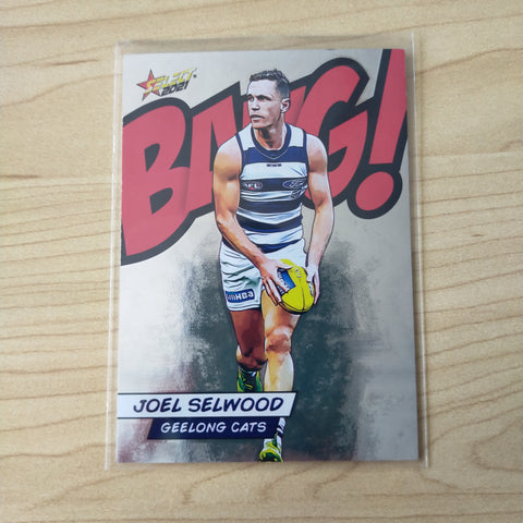 2021 AFL Select Footy Stars Bang Card Joel Selwood Geelong No.012/210