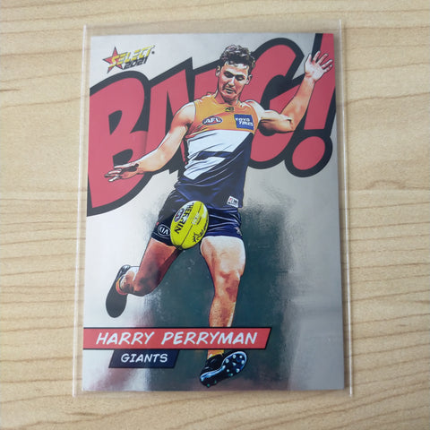 2021 AFL Select Footy Stars Bang Card Harry Perryman GWS No.105/210