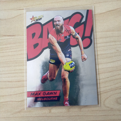 2021 AFL Select Footy Stars Bang Card Max Gawn Melbourne No.014/210
