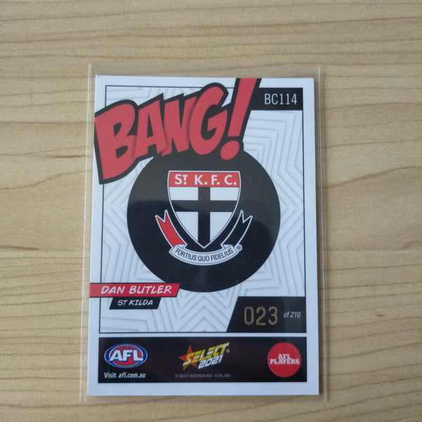 2021 AFL Select Footy Stars Bang Card Dan Butler St Kilda No.023/210