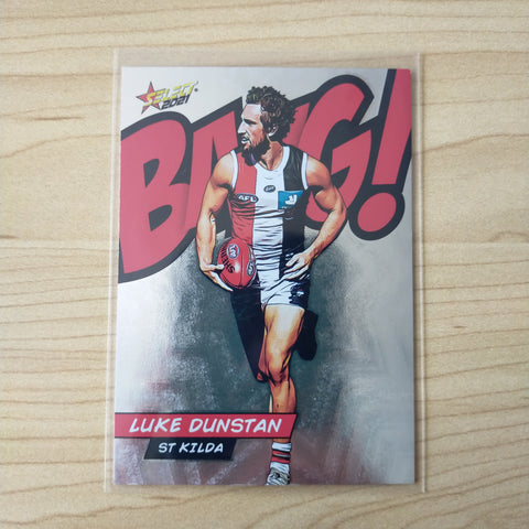 2021 AFL Select Footy Stars Bang Card Luke Dunstan St Kilda No.093/210