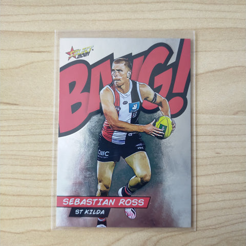 2021 AFL Select Footy Stars Bang Card Sebastian Ross St Kilda No.063/210