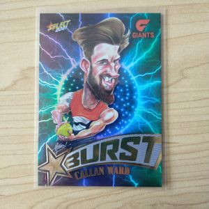 2021 AFL Select Footy Stars Lightning Star Burst Callan Ward GWS No.128/210