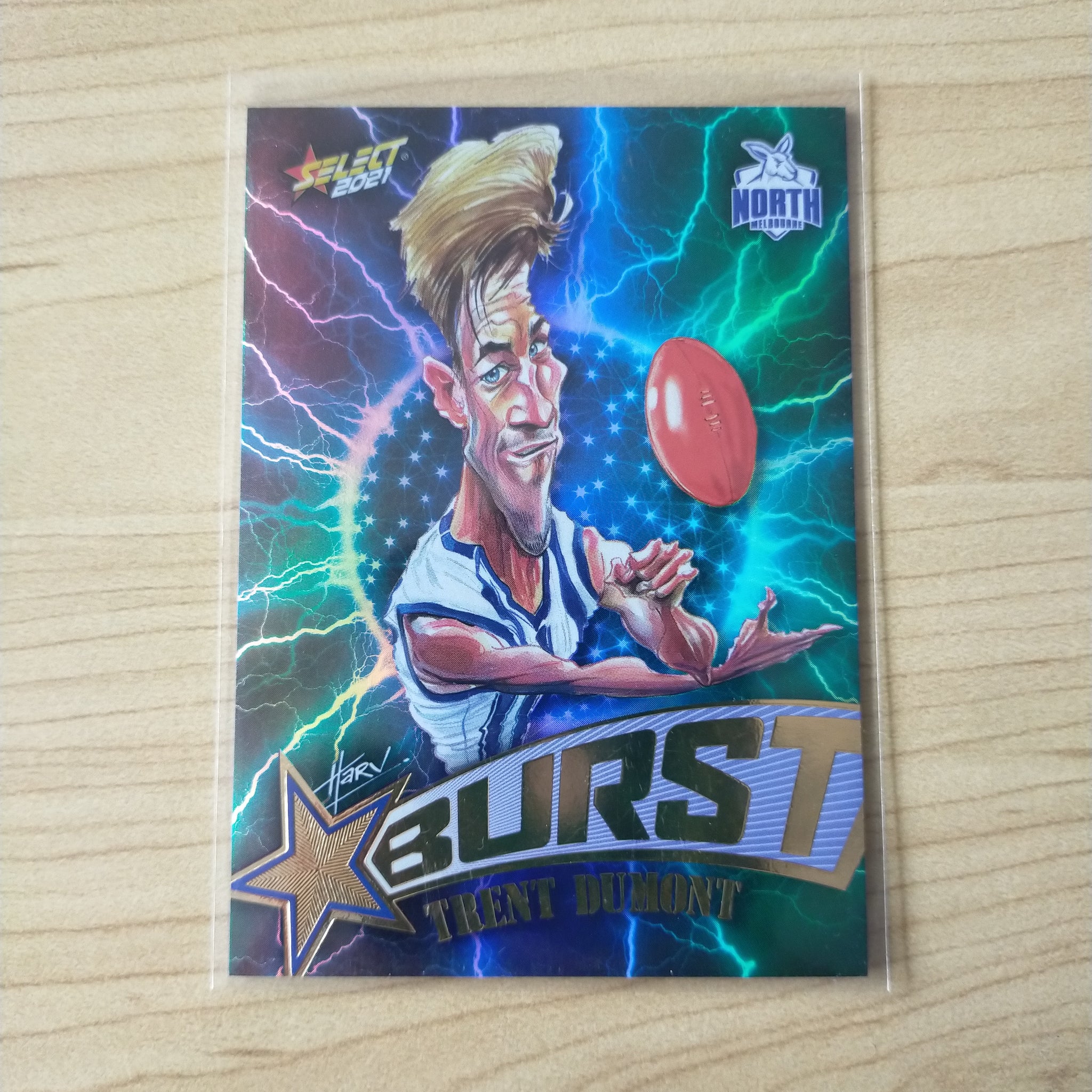 2021 AFL Select Footy Stars Lightning Star Burst Trent Dumont North Melbourne No.049/210