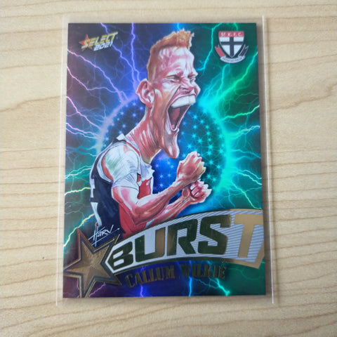 2021 AFL Select Footy Stars Lightning Star Burst Callum Wilkie St Kilda No.093/210