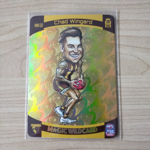 2021 AFL Teamcoach Gold Magic Wildcard MW10 Chad Wingard Hawthorn
