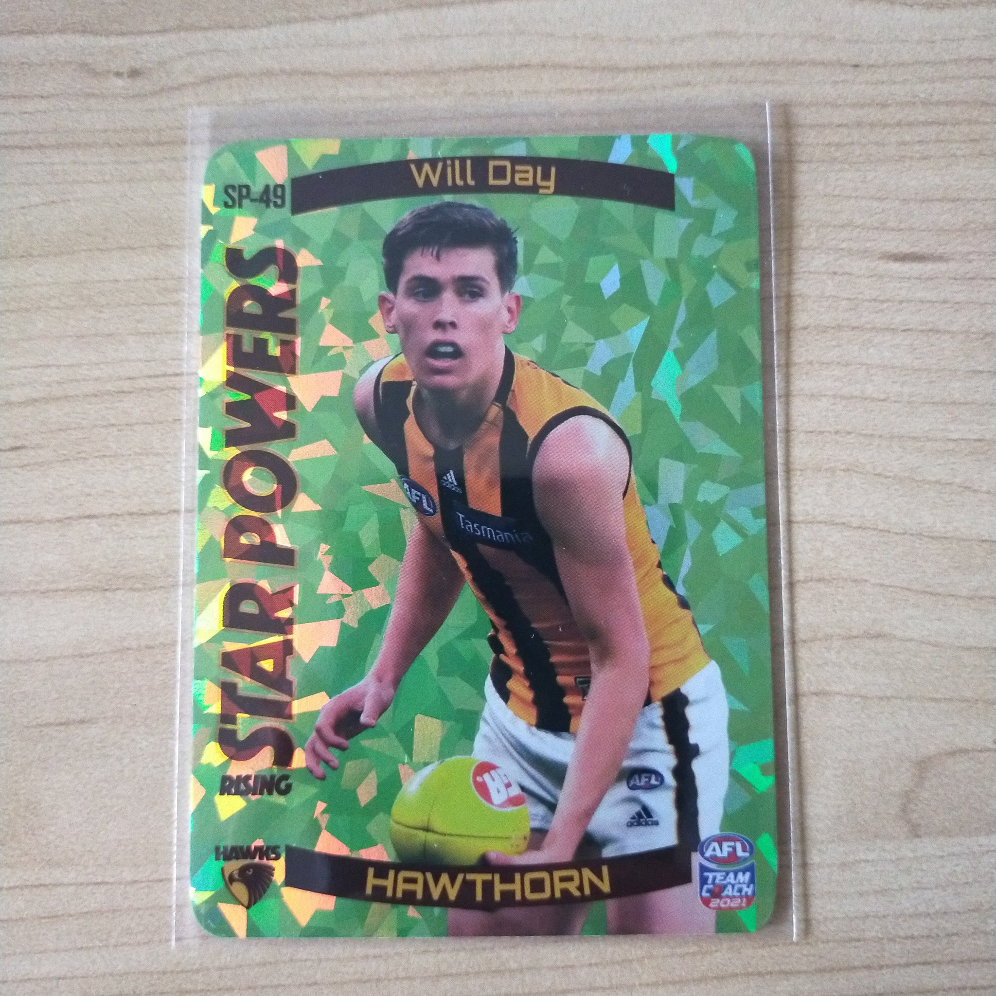 2021 AFL Teamcoach Green Star Powers Will Day Hawthorn SP-49