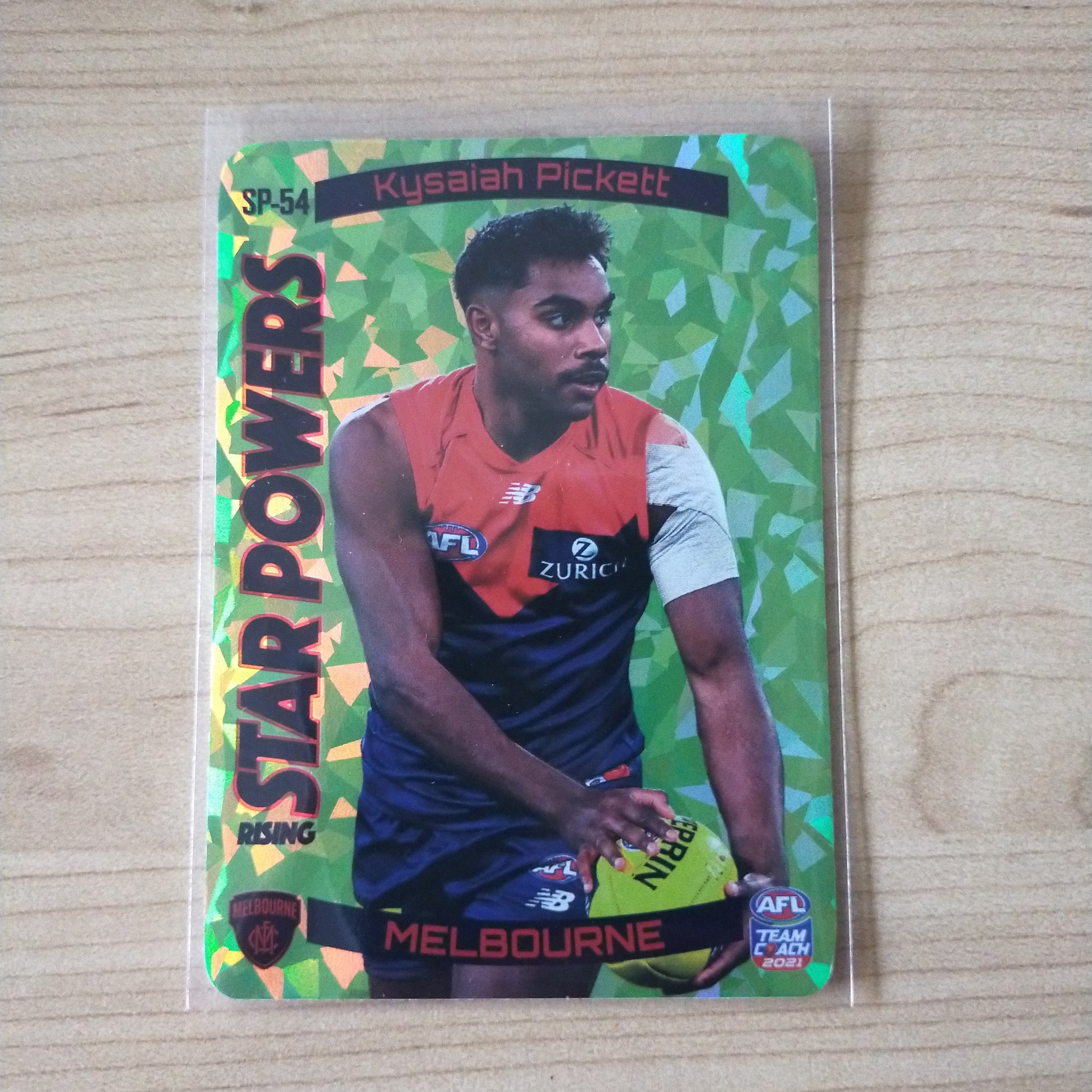 2021 AFL Teamcoach Green Star Powers Kysaiah Pickett Melbourne SP-54