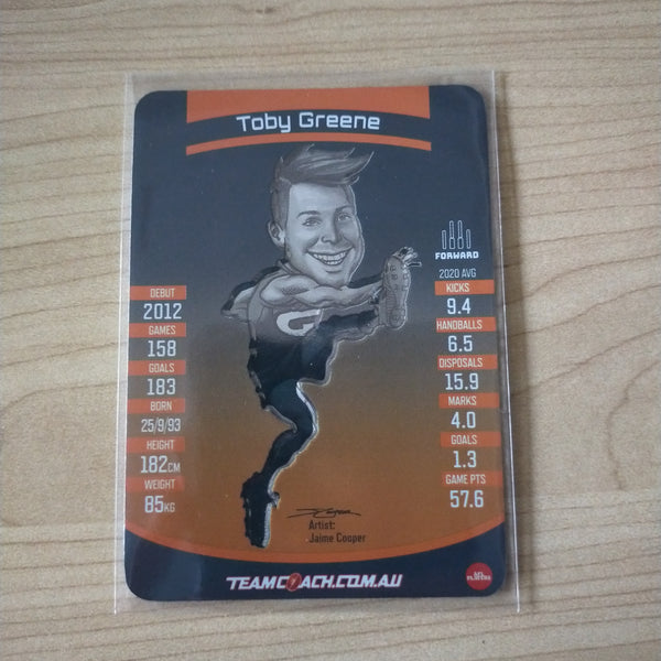 2021 AFL Teamcoach Magic Wildcard Toby Greene GWS MW-09