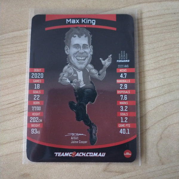 2021 AFL Teamcoach Magic Wildcard Max King St Kilda MW-15