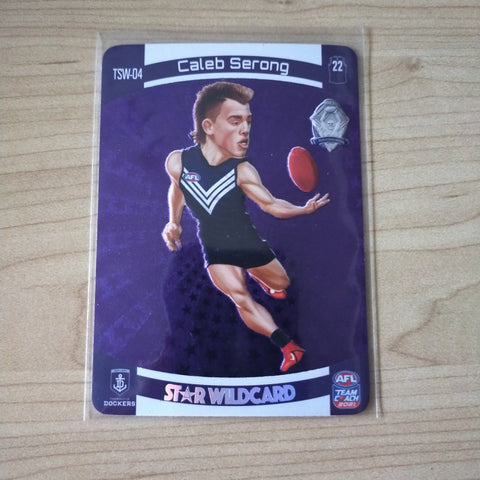 2021 AFL Teamcoach Trophy Star Wildcard Caleb Serong Fremantle TSW-04