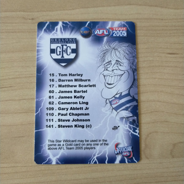 2005 Teamcoach Star Wildcard Gary Ablett Jr Geelong SW-07