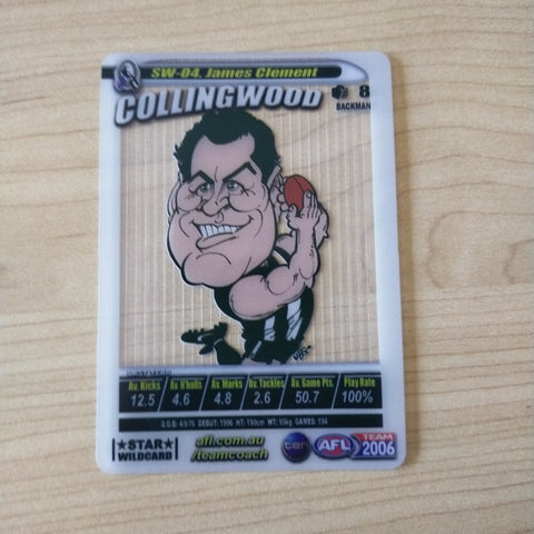 2006 Teamcoach Star Wildcard James Clement Collingwood SW-04