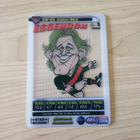 2006 Teamcoach Star Wildcard James Hird Essendon SW-05