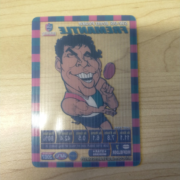 2007 Teamcoach Star Wildcard Brett Peake Fremantle SW-06