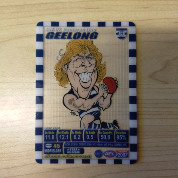 2007 Teamcoach Star Wildcard Cameron Ling Geelong SW-07