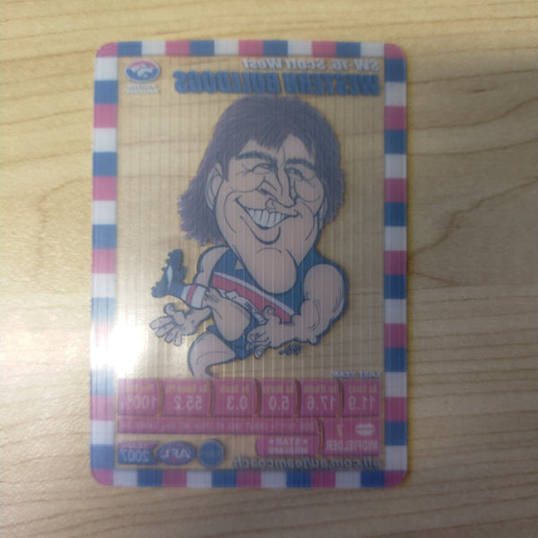 2007 Teamcoach Star Wildcard Scott West Western Bulldogs SW-16
