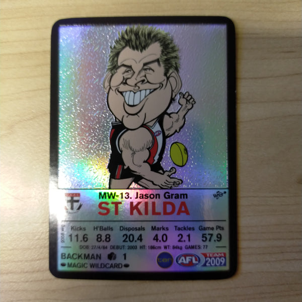 2009 Teamcoach Magic Wildcard Jason Gram St Kilda MW-13