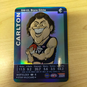 2009 Teamcoach Star Wildcard Bryce Gibbs Carlton SW-03