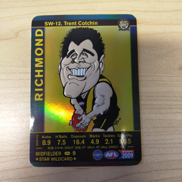 2009 Teamcoach Star Wildcard Trent Cotchin Richmond SW-12