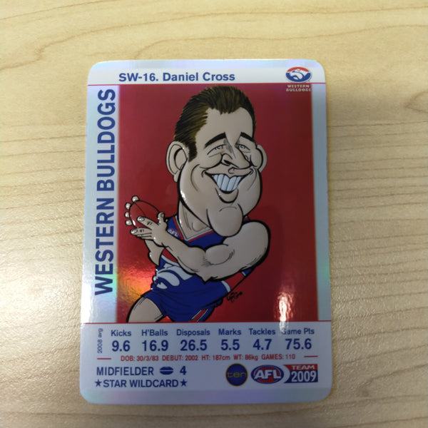 2009 Teamcoach Star Wildcard Daniel Cross Western Bulldogs SW-16