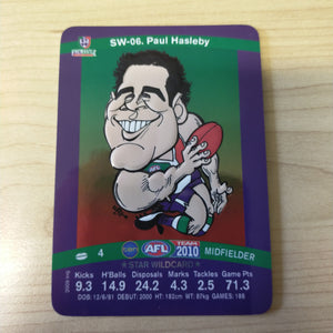 2010 Teamcoach Star Wildcard Paul Hasleby Fremantle SW-06