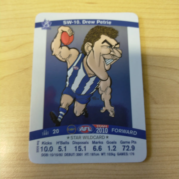 2010 Teamcoach Star Wildcard Drew Petrie North Melbourne SW-10