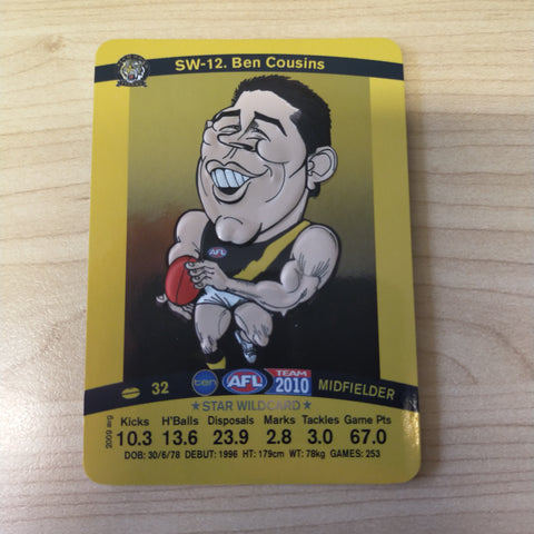 2010 Teamcoach Star Wildcard Ben Cousins Richmond SW-12