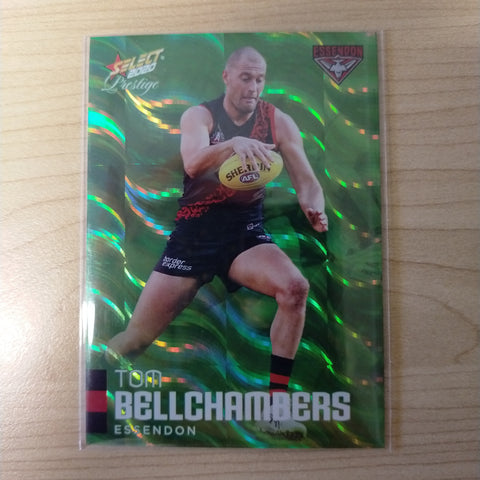 2020 Select Prestige Green Parallel Tom Bellchambers Essendon No.050/60