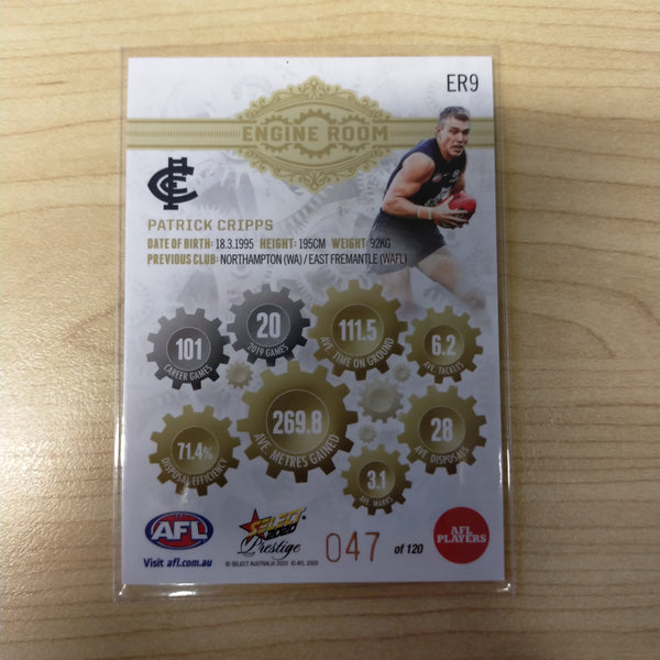 2020 Select Prestige Engine Room Patrick Cripps Carton No.047/120