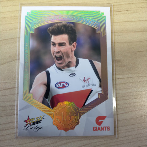 2020 Select Prestige Brownlow Vote Getters Jeremy Cameron GWS No. 058/80