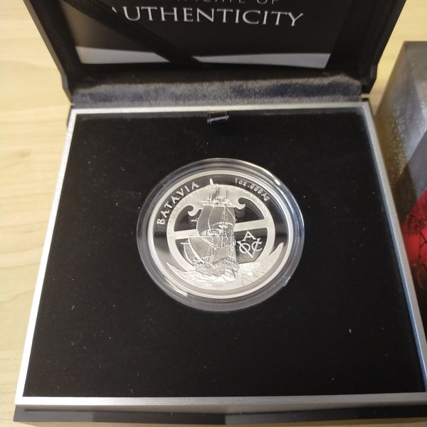 Australia 2015 Royal Australian Mint $5 Drama On The High Seas Batavia 1oz .999 Silver Proof Coin