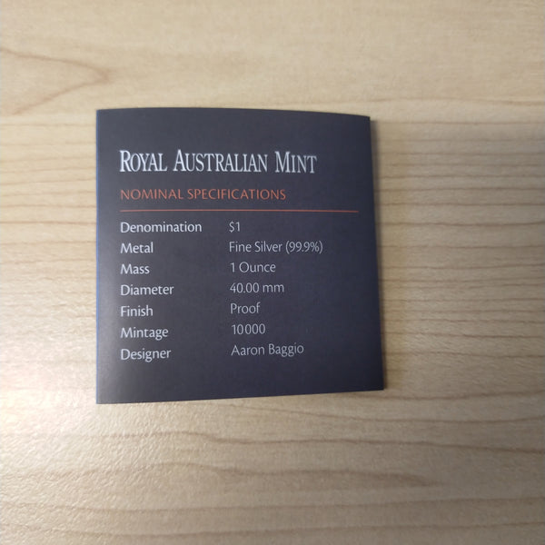 Australia 2014 Royal Australian Mint $1 Kangaroo Series H.L Richter 1oz .999 Silver Proof Coin
